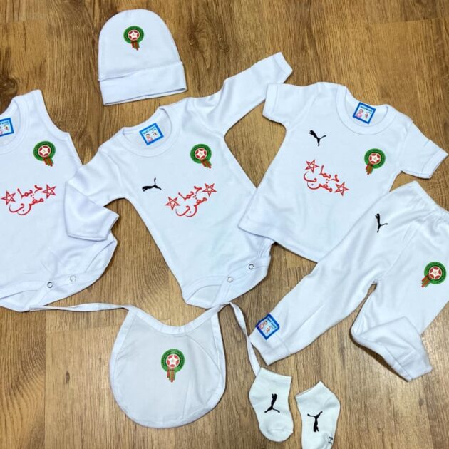 🇲🇦 طاقم الرضيع بشعار المنتخب المغربي